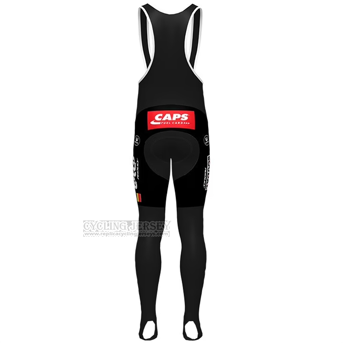 2022 Cycling Jersey Lotto Soudal Black Long Sleeve and Bib Short